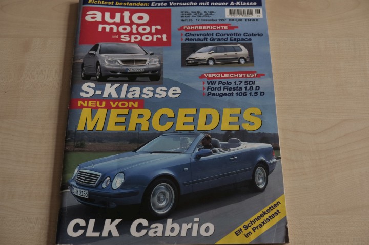 Deckblatt Auto Motor und Sport (26/1997)